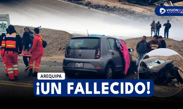 AREQUIPA: FUERTE CHOQUE EN CARAVELÍ DEJA UNA PERSONA FALLECIDA Y 6 HERIDOS