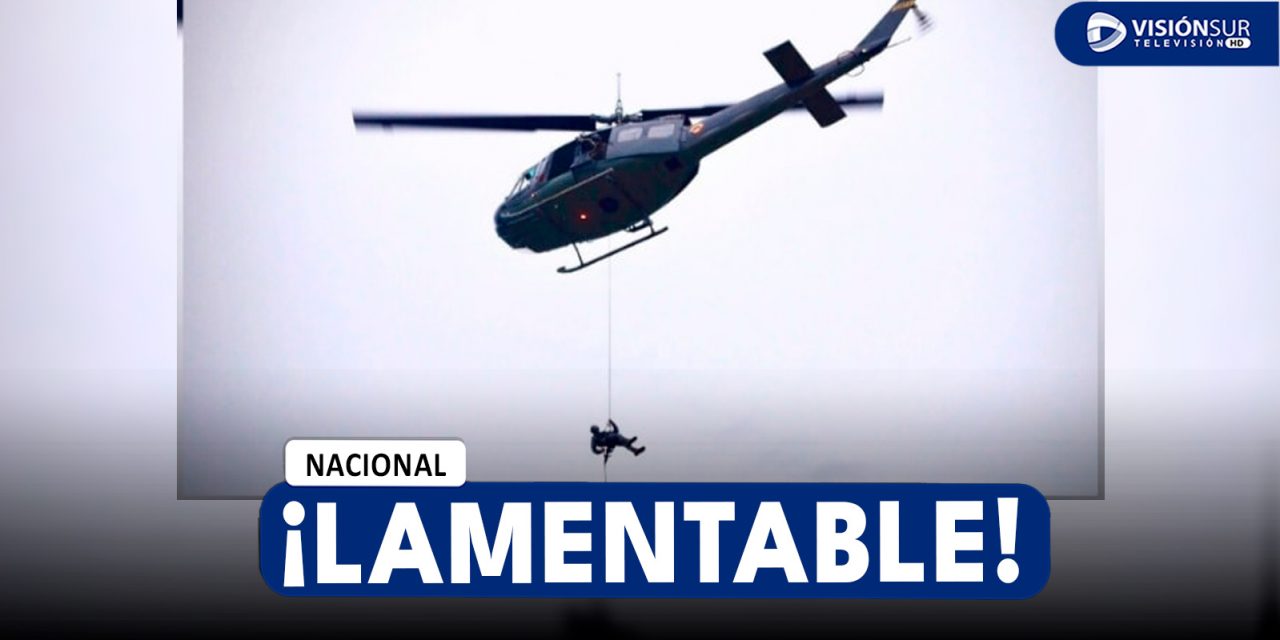 NACIONAL: FALLECE TENIENTE DEL EJERCITO PERUANO DURANTE EJERCICIO DE RÁPEL DESDE UN HELICÓPTERO EN LA LIBERTAD