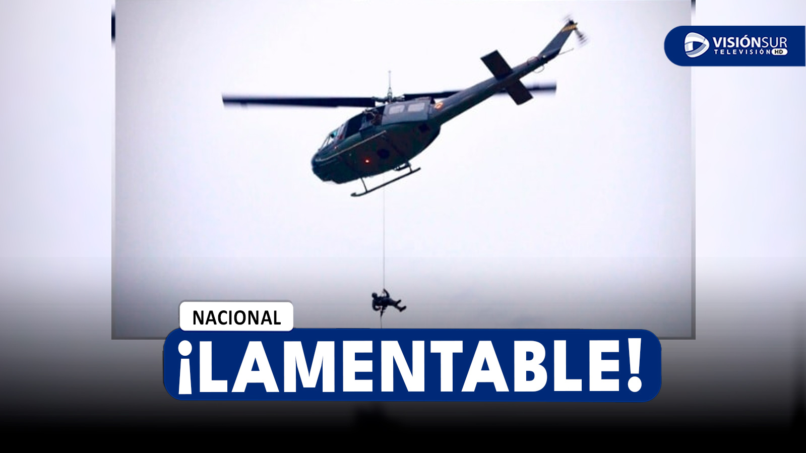 NACIONAL: FALLECE TENIENTE DEL EJERCITO PERUANO DURANTE EJERCICIO DE RÁPEL DESDE UN HELICÓPTERO EN LA LIBERTAD
