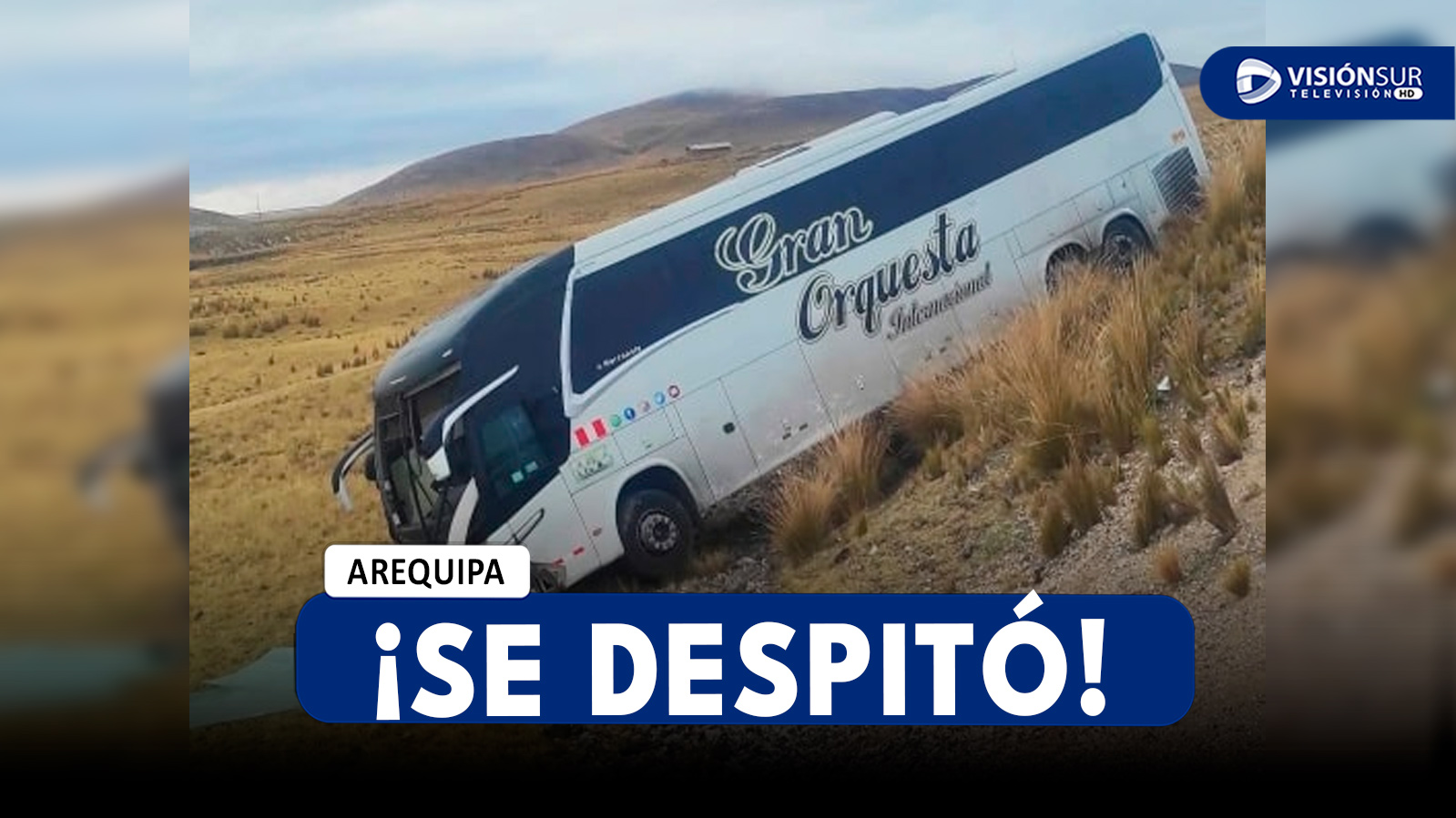 NACIONAL: BUS QUE TRANSPORTABA A LA GRAN ORQUESTA INTERNACIONAL SE DESPISTA EN LIMA