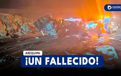 AREQUIPA: TRIPLE CHOQUE EN LA VÍA DE INGRESO A AREQUIPA DEJA UNA PERSONA SIN VIDA Y VARIOS HERIDOS