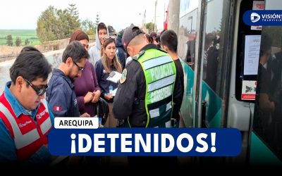 AREQUIPA: DETIENEN A 15 EXTRANJEROS INDOCUMENTADOS EN BUS INTERPROVINCIAL DURANTE MEGAOPERATIVO EN LA PANAMERICANA SUR