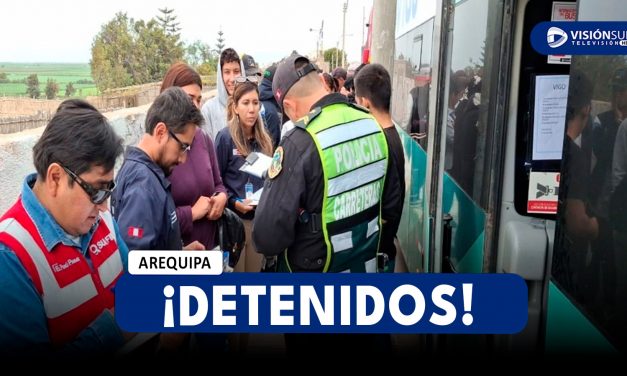 AREQUIPA: DETIENEN A 15 EXTRANJEROS INDOCUMENTADOS EN BUS INTERPROVINCIAL DURANTE MEGAOPERATIVO EN LA PANAMERICANA SUR