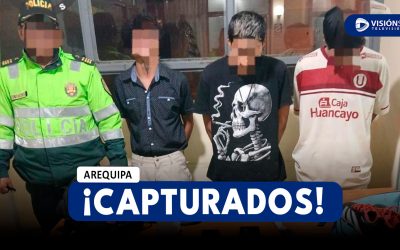 AREQUIPA: CAPTURAN A LOS INTEGRANTES DE “LOS CHUCKYS DEL CONO NORTE” TRAS ROBAR A UNA MOCHILA