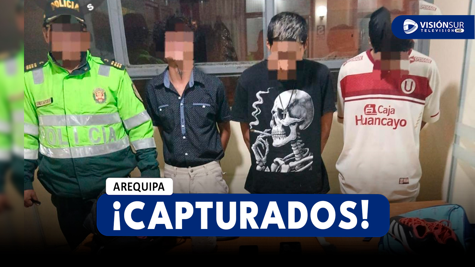 AREQUIPA: CAPTURAN A LOS INTEGRANTES DE “LOS CHUCKYS DEL CONO NORTE” TRAS ROBAR A UNA MOCHILA