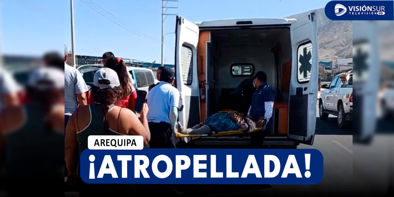 AREQUIPA: CONDUCTORA ES DETENIDA LUEGO DE HABER ATROPELLADO A ABUELITA CUANDO CRUZABA LA AV. FERROCARRIL EN CERRO COLORADO
