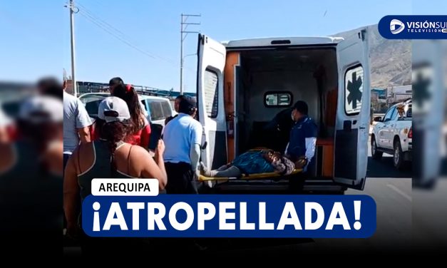AREQUIPA: CONDUCTORA ES DETENIDA LUEGO DE HABER ATROPELLADO A ABUELITA CUANDO CRUZABA LA AV. FERROCARRIL EN CERRO COLORADO