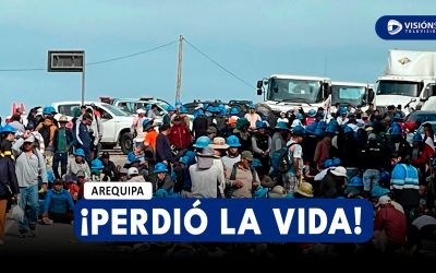 AREQUIPA: VARÓN PIERDE LA VIDA LUEGO DE CAER DE SU VEHÍCULO QUE SE ENCONTRABA VARADO EN PROTESTA DE MINEROS