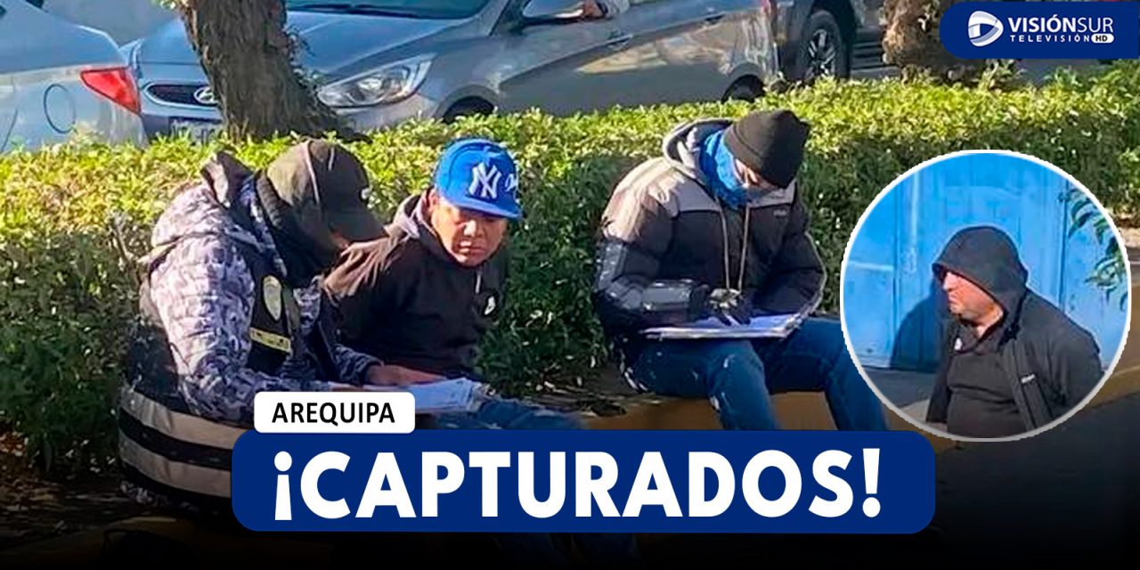 AREQUIPA: DETIENEN A TRES INTEGRANTES DE “LOS INJERTOS DEL NORTE” TRAS LARGA PERSECUCIÓN EN JOSÉ LUIS BUSTAMANTE Y RIVERO