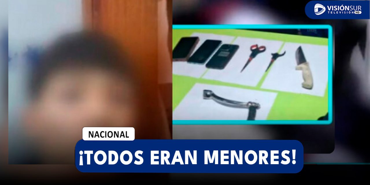 NACIONAL: DETIENEN A MENORES DE EDAD CUANDO INTENTABAN ROBAR A PASAJEROS DE UN BUS EN EL AGUSTINO