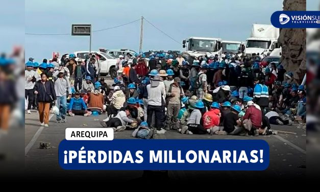 AREQUIPA: PROTESTAS Y BLOQUEOS ESTARÍAN GENERANDO PÉRDIDAS DE MÁS DE 20 MIL DÓLARES EN EL SECTOR AGRARIO