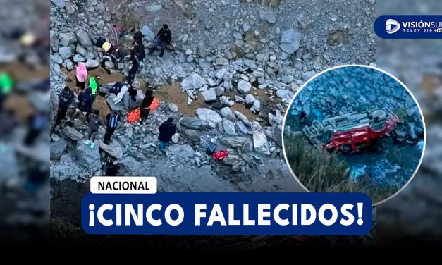 NACIONAL: AL MENOS CINCO PERSONAS PERDIERON LA VIDA TRAS DESPISTE DE CAMIONETA EN PUNO