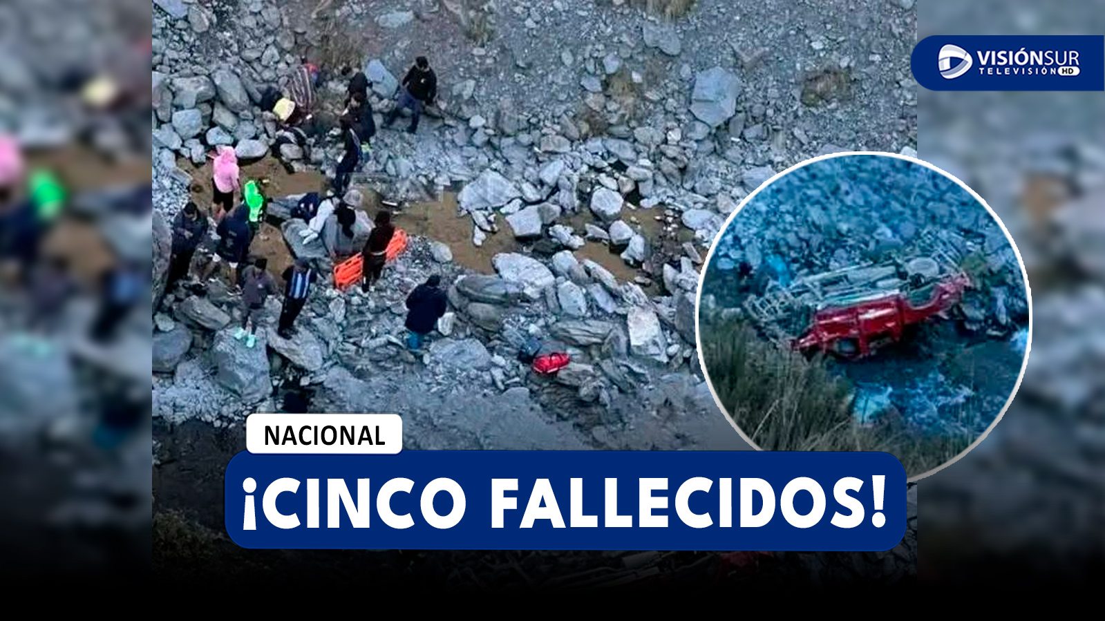 NACIONAL: AL MENOS CINCO PERSONAS PERDIERON LA VIDA TRAS DESPISTE DE CAMIONETA EN PUNO
