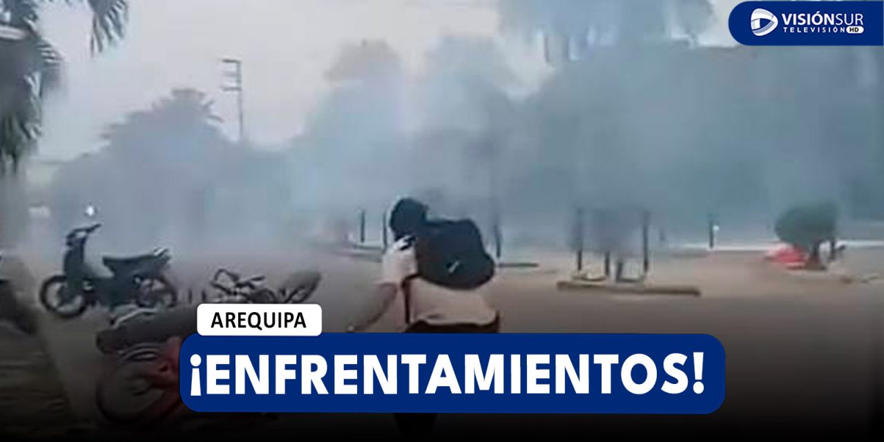 NACIONAL: MANIFESTANTES EN IQUITOS Y POLICÍAS SE ENFRENTAN POR LLEGADA DE DINA BOLUARTE A LORETO