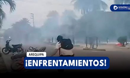 NACIONAL: MANIFESTANTES EN IQUITOS Y POLICÍAS SE ENFRENTAN POR LLEGADA DE DINA BOLUARTE A LORETO