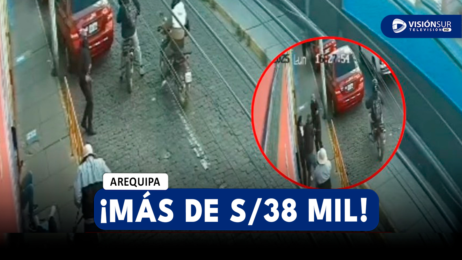 AREQUIPA: PAREJA SUFRE EL ROBO DE MÁS DE S/38 MIL EN EFECTIVO CUANDO CAMINABA POR EL CERCADO DE LA CIUDAD