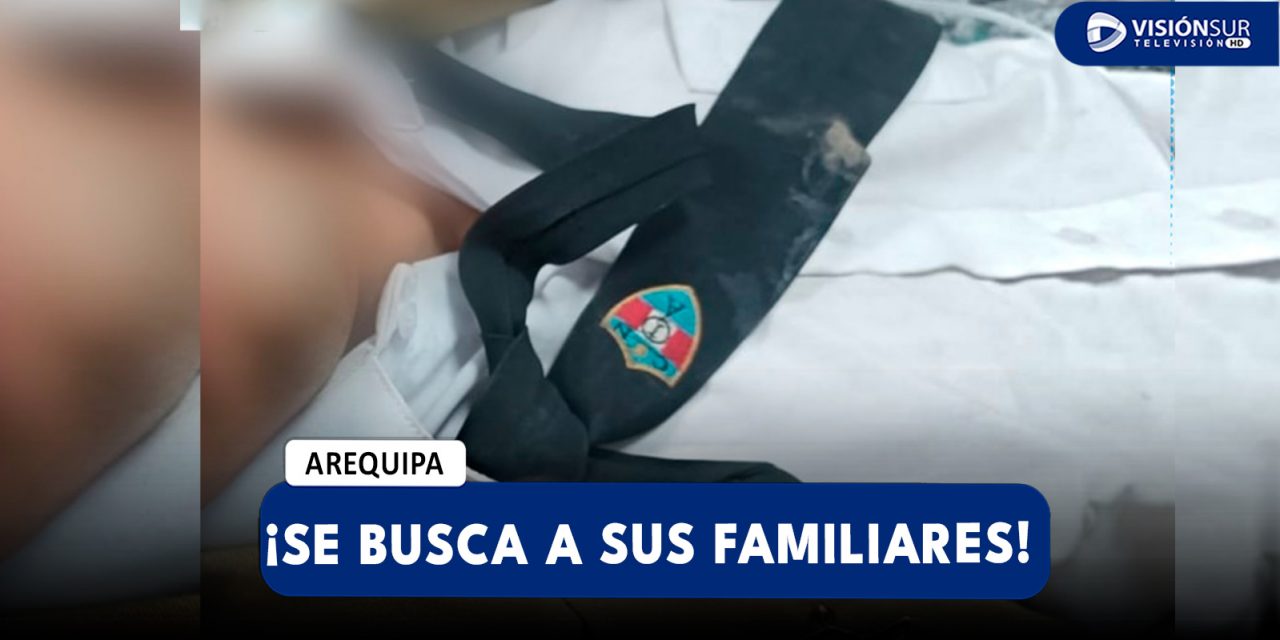 AREQUIPA: VARÓN VESTIDO CON EL UNIFORME DEL COLEGIO INDEPENDENCIA LLEGÓ INCONSCIENTE AL HOSPITAL HONORIO DELGADO