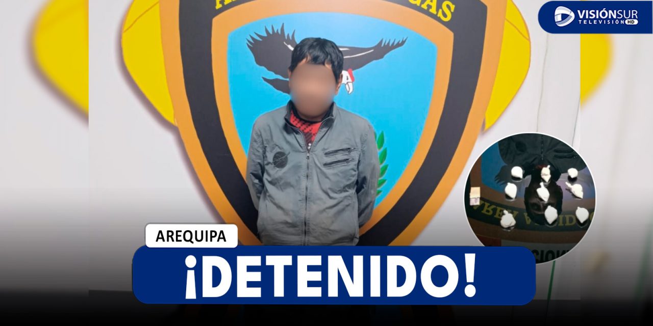 AREQUIPA: CAE «GEMELO»: POLICÍA DETIENE A MICROCOMERCIANTE DE DROGA EN MARIANO MELGAR DURANTE OPERATIVO NOCTURNO