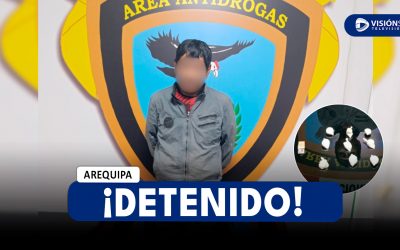 AREQUIPA: CAE «GEMELO»: POLICÍA DETIENE A MICROCOMERCIANTE DE DROGA EN MARIANO MELGAR DURANTE OPERATIVO NOCTURNO