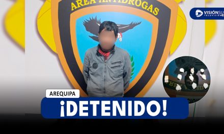 AREQUIPA: CAE «GEMELO»: POLICÍA DETIENE A MICROCOMERCIANTE DE DROGA EN MARIANO MELGAR DURANTE OPERATIVO NOCTURNO