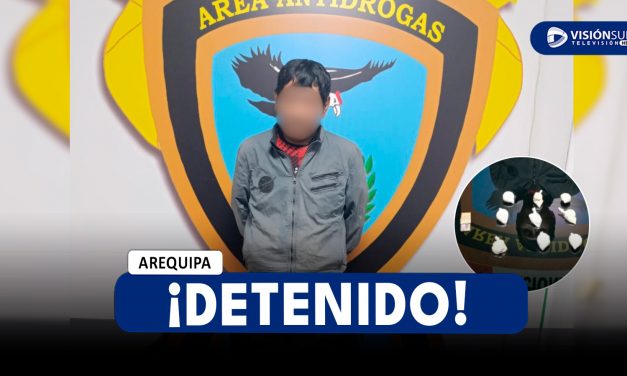 AREQUIPA: CAE «GEMELO»: POLICÍA DETIENE A MICROCOMERCIANTE DE DROGA EN MARIANO MELGAR DURANTE OPERATIVO NOCTURNO