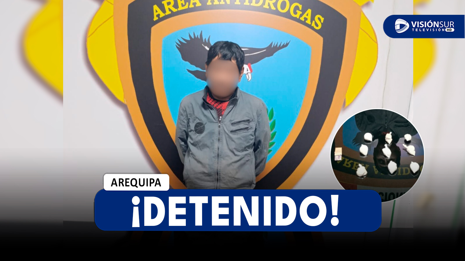 AREQUIPA: CAE «GEMELO»: POLICÍA DETIENE A MICROCOMERCIANTE DE DROGA EN MARIANO MELGAR DURANTE OPERATIVO NOCTURNO