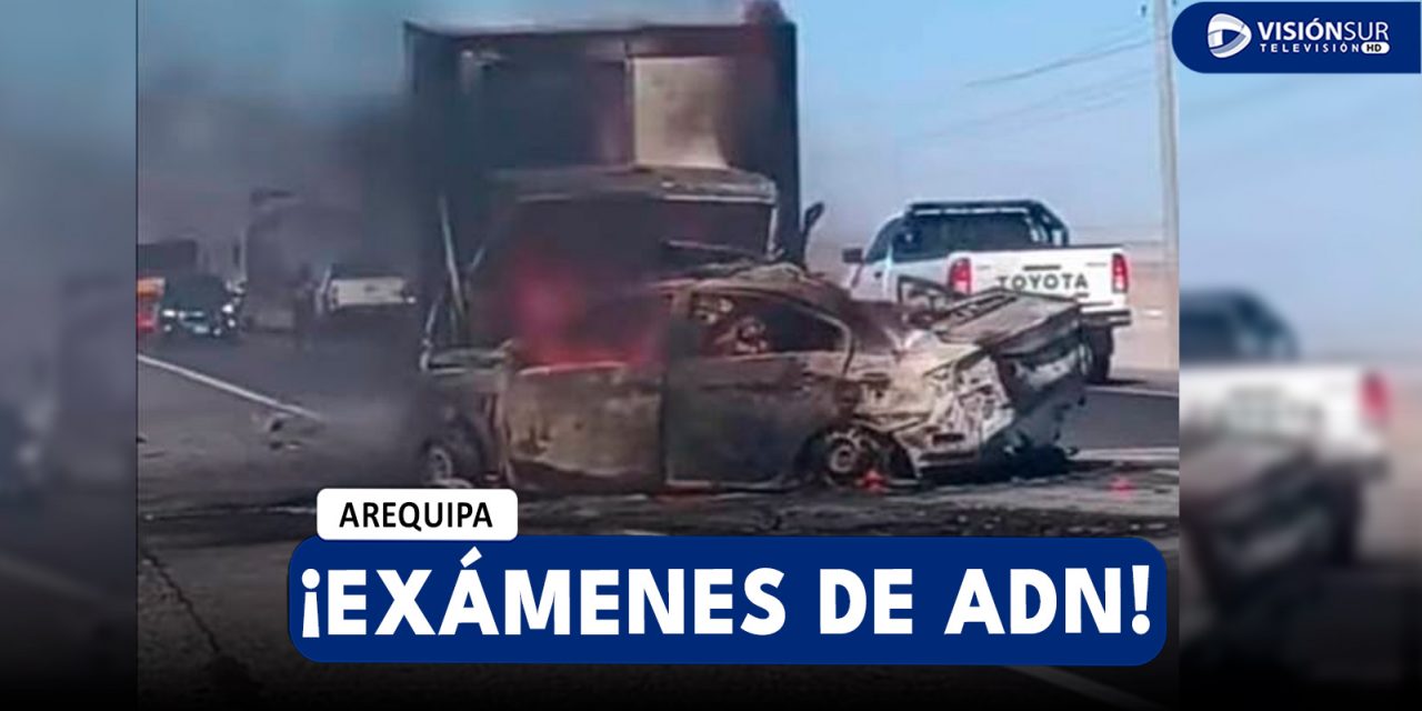 AREQUIPA: FISCALÍA ORDENA EXÁMENES DE ADN PARA IDENTIFICAR PERSONAS FALLECIDAS EN ACCIDENTE DE SANTA RITA DE SIGUAS