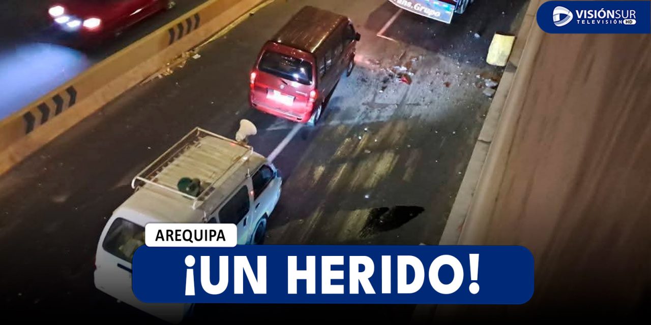 AREQUIPA: FUERTE CHOQUE EN LA AV. LOS INCAS DEJA UNA PERSONA HERIDA Y VECINOS PIDEN MAYOR FISCALIZACIÓN EN LA ZONA