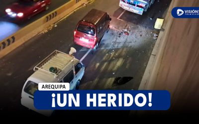 AREQUIPA: FUERTE CHOQUE EN LA AV. LOS INCAS DEJA UNA PERSONA HERIDA Y VECINOS PIDEN MAYOR FISCALIZACIÓN EN LA ZONA