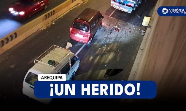 AREQUIPA: FUERTE CHOQUE EN LA AV. LOS INCAS DEJA UNA PERSONA HERIDA Y VECINOS PIDEN MAYOR FISCALIZACIÓN EN LA ZONA