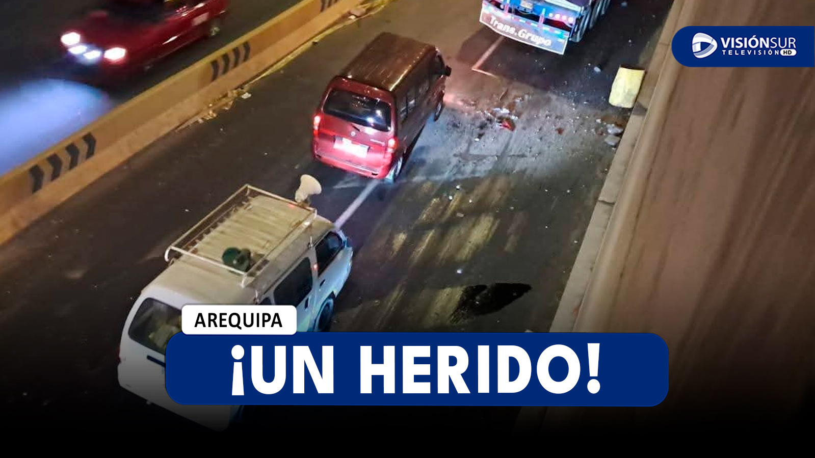 AREQUIPA: FUERTE CHOQUE EN LA AV. LOS INCAS DEJA UNA PERSONA HERIDA Y VECINOS PIDEN MAYOR FISCALIZACIÓN EN LA ZONA