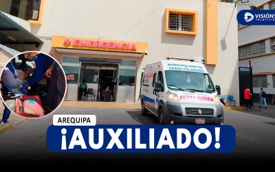 AREQUIPA: ADULTO MAYOR CAE DE COMBI MIENTRAS INTENTABA BAJAR DEBIDO A QUE CHOFER ACELERÓ