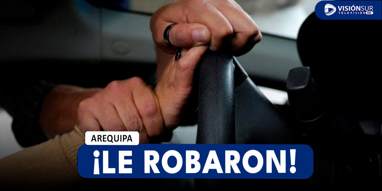 AREQUIPA: DELINCUENTE ROBA AUTO DE COMERCIANTE Y LO DEJA HERIDO EN EL DISTRITO DE MIRAFLORES