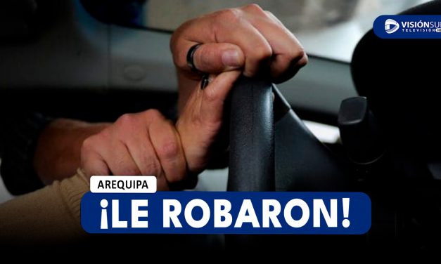 AREQUIPA: DELINCUENTE ROBA AUTO DE COMERCIANTE Y LO DEJA HERIDO EN EL DISTRITO DE MIRAFLORES
