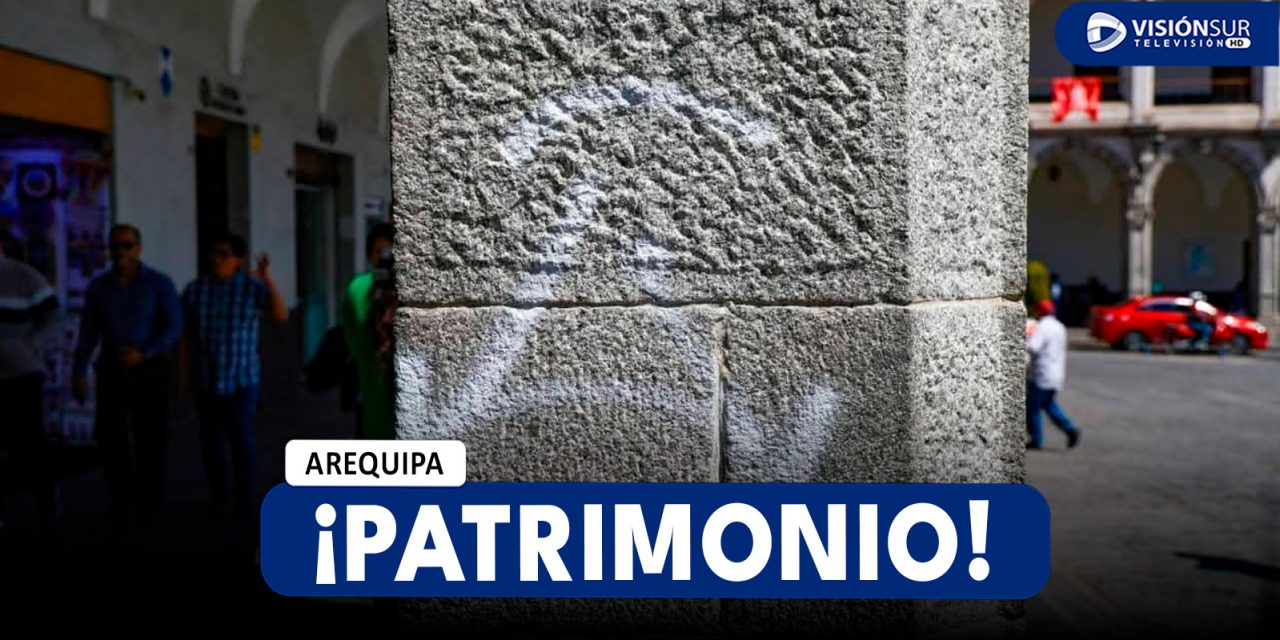 AREQUIPA: PINTAS ENCONTRADAS EN EL PILAR DEL PORTAL DE FLORES SERÍA RESTAURADA POR ESTUDIANTES DE LA ESCUELA TALLER AREQUIPA