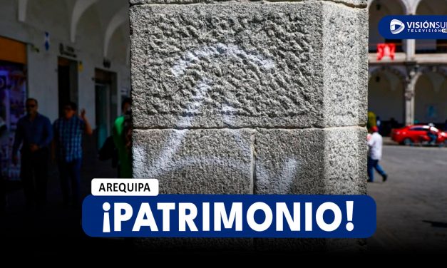 AREQUIPA: PINTAS ENCONTRADAS EN EL PILAR DEL PORTAL DE FLORES SERÍA RESTAURADA POR ESTUDIANTES DE LA ESCUELA TALLER AREQUIPA