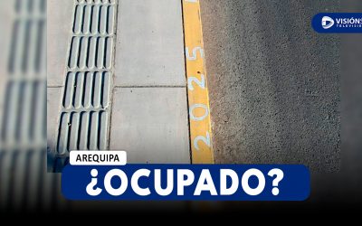 AREQUIPA: ENCUENTRAN PINTAS DONDE SE LEE “OCUPADO 2025” EN LA AV. BICENTENARIO A DÍAS DEL CORSO DESCENTRALIZADO