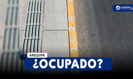 AREQUIPA: ENCUENTRAN PINTAS DONDE SE LEE “OCUPADO 2025” EN LA AV. BICENTENARIO A DÍAS DEL CORSO DESCENTRALIZADO