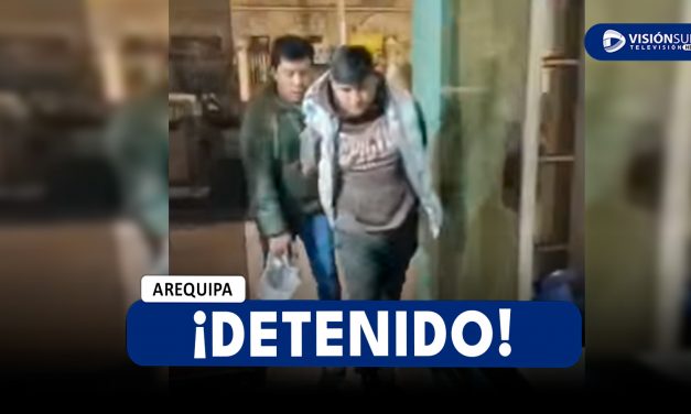 AREQUIPA: DETIENEN A VARÓN CON ARMA DE FUEGO DURANTE OPERATIVO DE LA PNP EN UCHUMAYO