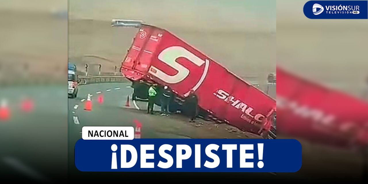 NACIONAL: CAMIÓN DE SHALOM SE DESPISTA EN LA PANAMERICANA NORTE PERO NO REGISTRA FALLECIDOS