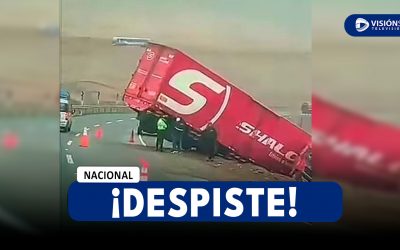 NACIONAL: CAMIÓN DE SHALOM SE DESPISTA EN LA PANAMERICANA NORTE PERO NO REGISTRA FALLECIDOS