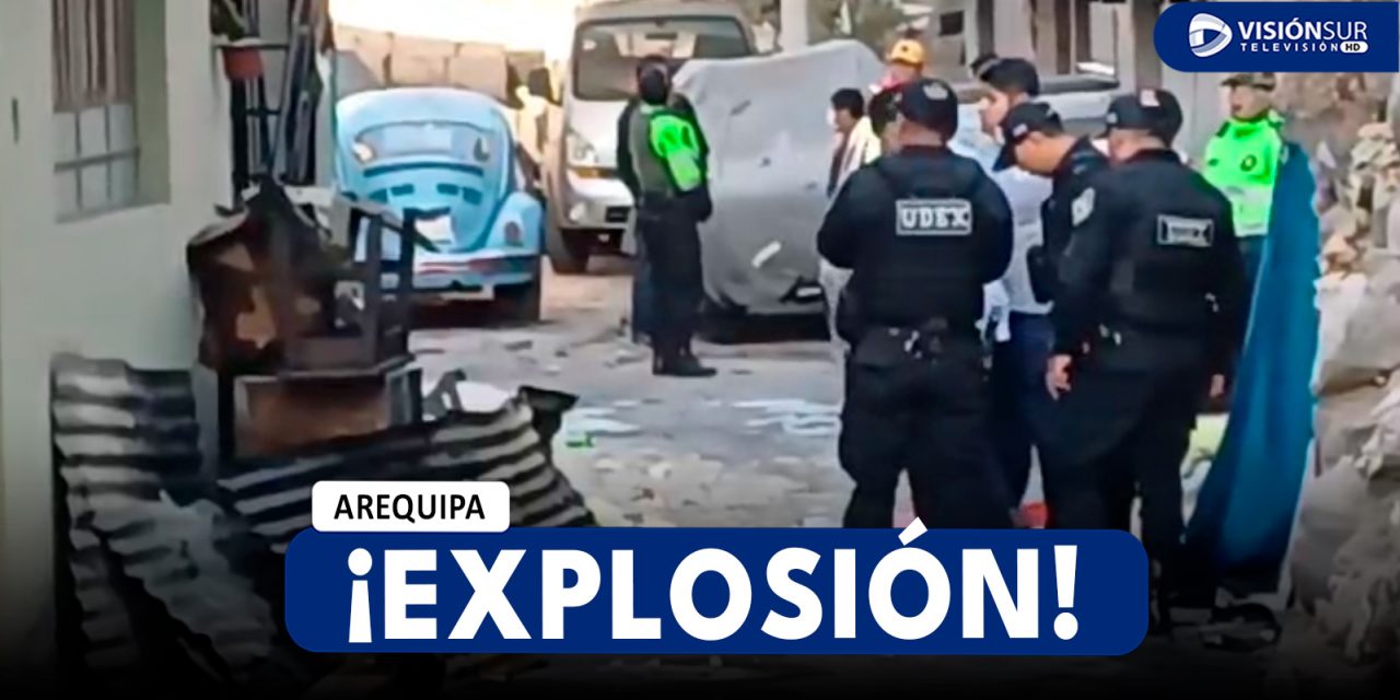 AREQUIPA: AL MENOS 10 VIVIENDA TERMINARON DAÑADAS TRAS EXPLOSIÓN EN VIVIENDA DE MARIANO MELGAR