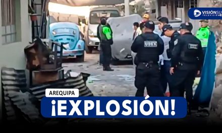 AREQUIPA: AL MENOS 10 VIVIENDA TERMINARON DAÑADAS TRAS EXPLOSIÓN EN VIVIENDA DE MARIANO MELGAR