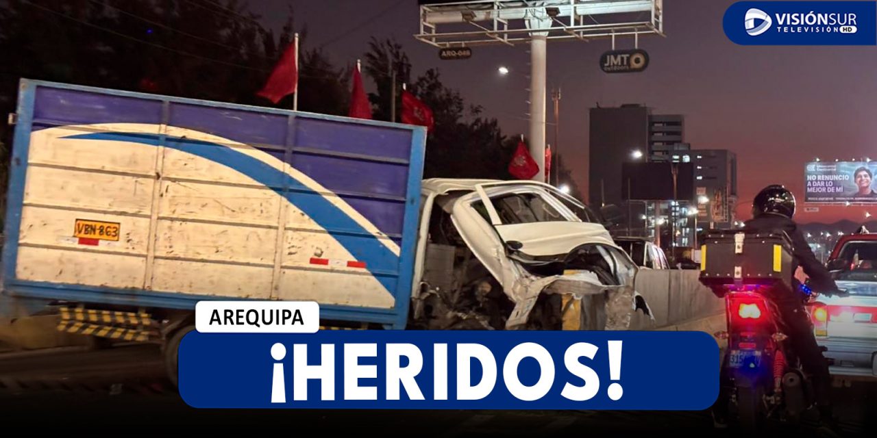 AREQUIPA: FUERTE ACCIDENTE DE TRÁNSITO DEJA VARIAS PERSONAS HERIDAS EN AL AV. LOS INCAS
