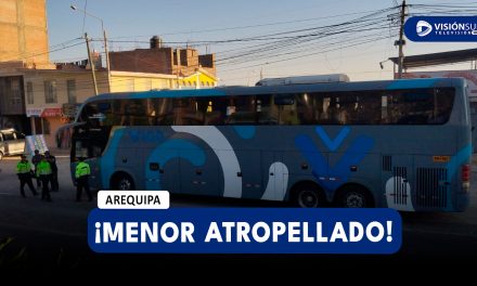 AREQUIPA: MENOR ES ATROPELLADO POR BUS EN LA VÍA AREQUIPA – YURA Y QUEDA GRAVEMENTE HERIDO