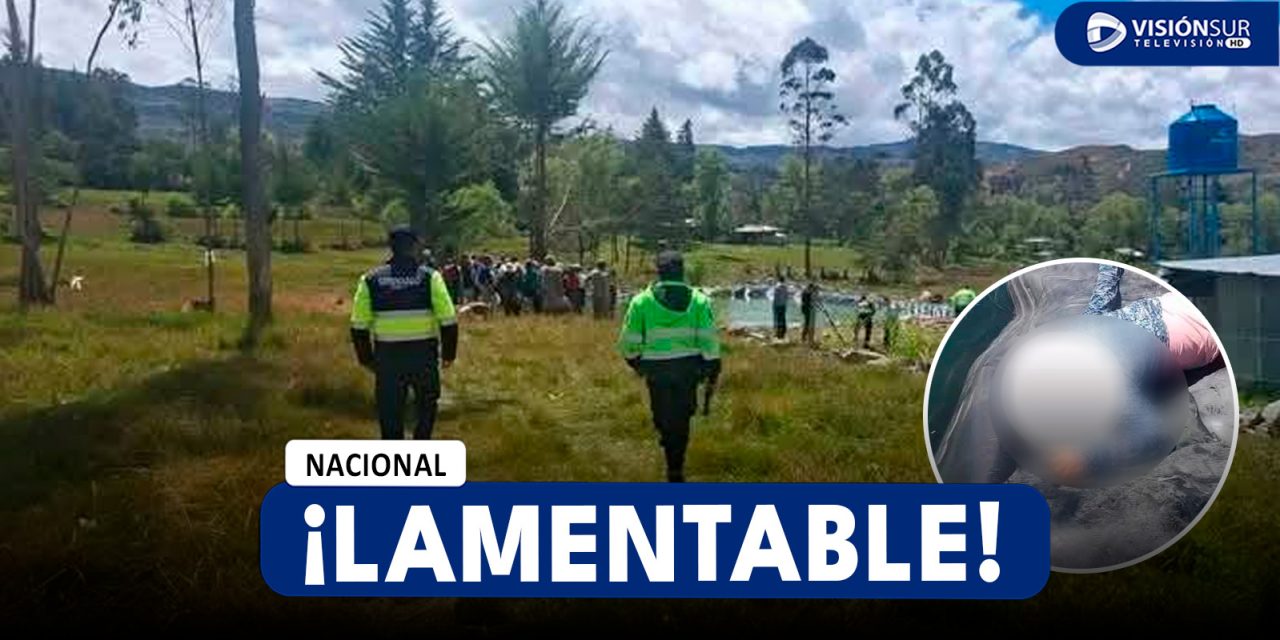 NACIONAL: ENCUENTRAN EL CUERPO SIN VIDA DE UNA MUJER AL INTERIOR DE UN RESERVORIO DE AGUA EN CAJAMARCA