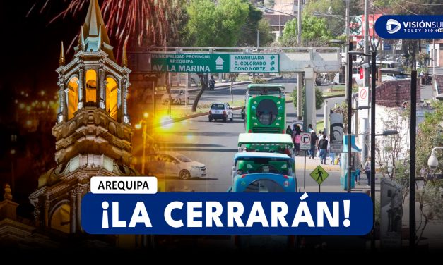 AREQUIPA: CERRARÁN LA AV. LA MARINA DEBIDO A LA REALIZACIÓN DE LA SERENATA POR LOS 485° ANIVERSARIO DE AREQUIPA