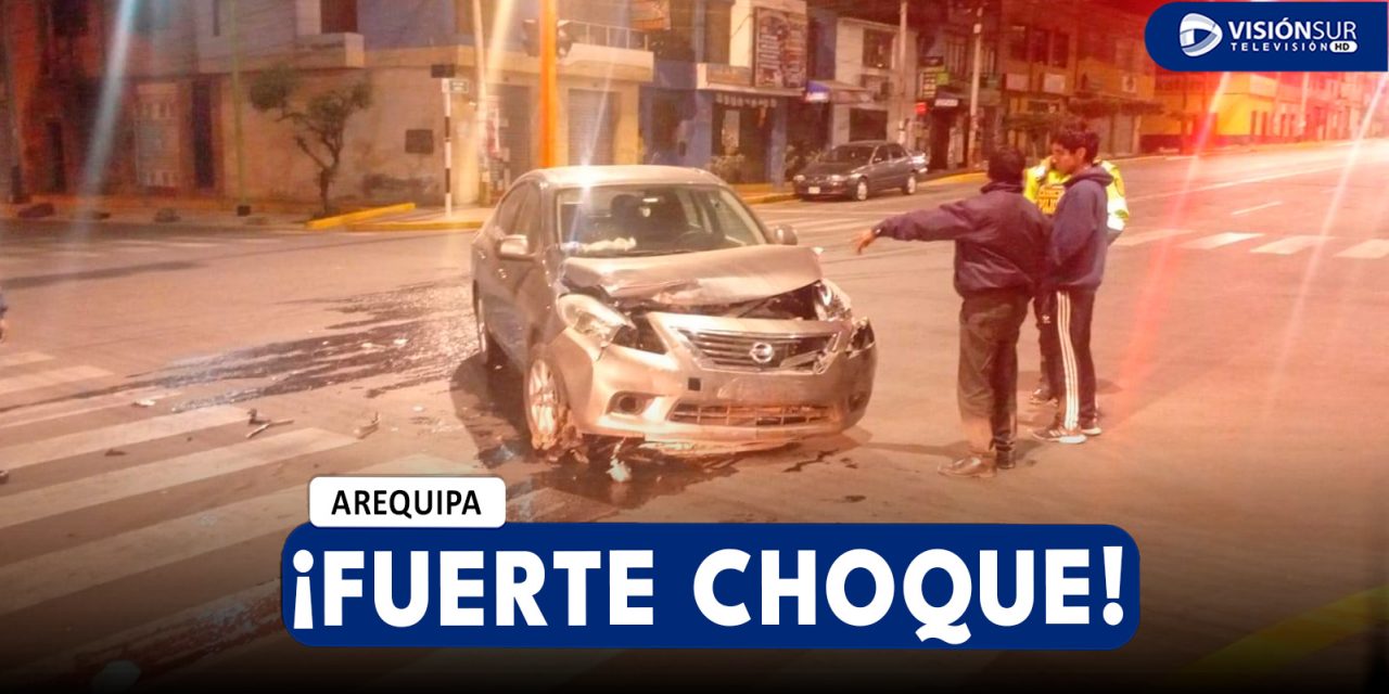 AREQUIPA: FUERTE CHOQUE SE REGISTRÓ EN EL DISTRITO DE MARIANO MELGAR Y UNO DE LOS INVOLUCRADOS HUYÓ DEL LUGAR