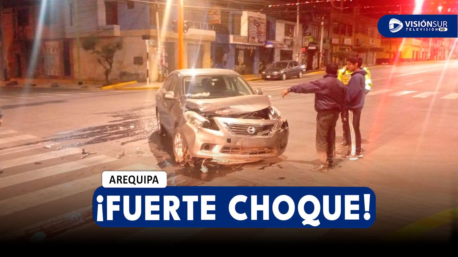 AREQUIPA: FUERTE CHOQUE SE REGISTRÓ EN EL DISTRITO DE MARIANO MELGAR Y UNO DE LOS INVOLUCRADOS HUYÓ DEL LUGAR