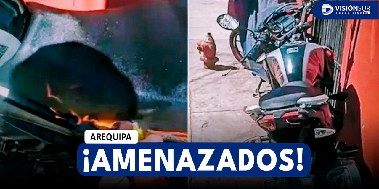 AREQUIPA: VIRALIZAN VIDEO EN DONDE EXTORSIONADORES QUEMAN MOTOCICLETAS AMENAZANDO A PRESTAMISTAS “GOTA A GOTA”